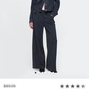 GAP Dark Gray Wide-Leg Jeans